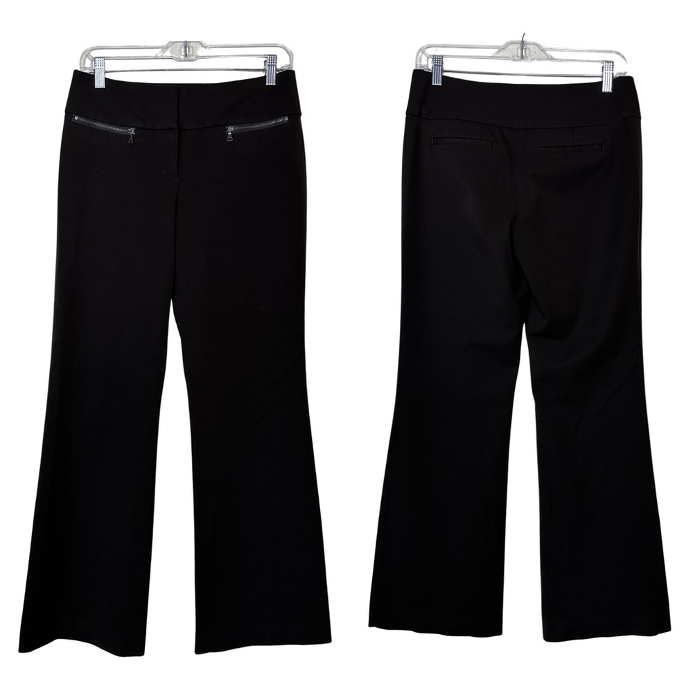 Express Editor Brown Zippered Pocket Midrise Bootcut Career Trouser Pants 2R